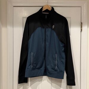 Peloton Black and Teal Lightweight Jacket